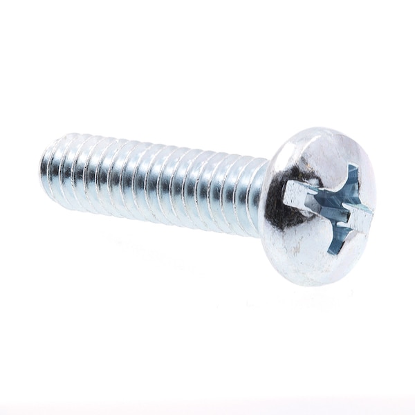 Prime-Line Machine Screw, Pan, Phil/Sltd Comb Drive 1/4in-20 X 1in Zinc Plated Steel 100PK 9009516 - main